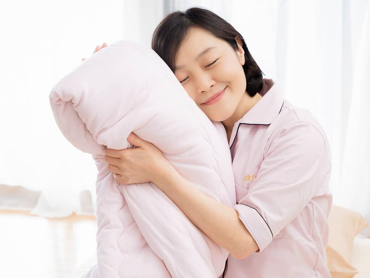 【特許】温泉綿使用の肌掛けケット「お日様のチカラ」